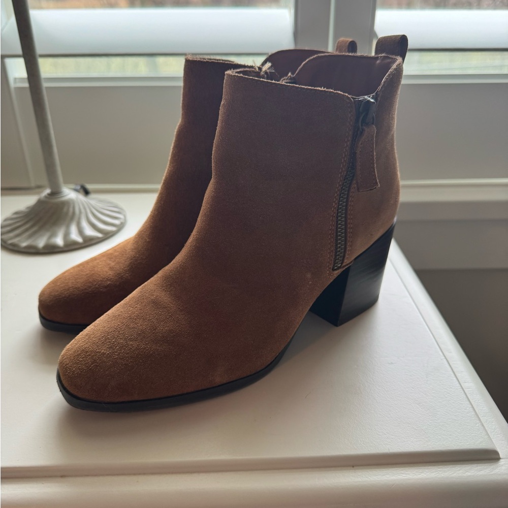 Blondo camel suede booties. Size 8